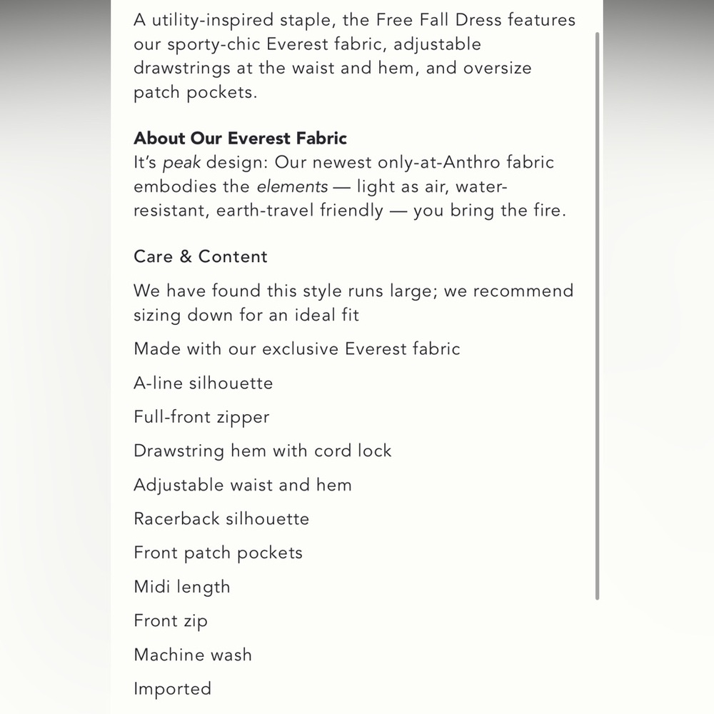 Daily Practice by Anthropologie
Free Fall Dress XXS - Picture 6 of 6